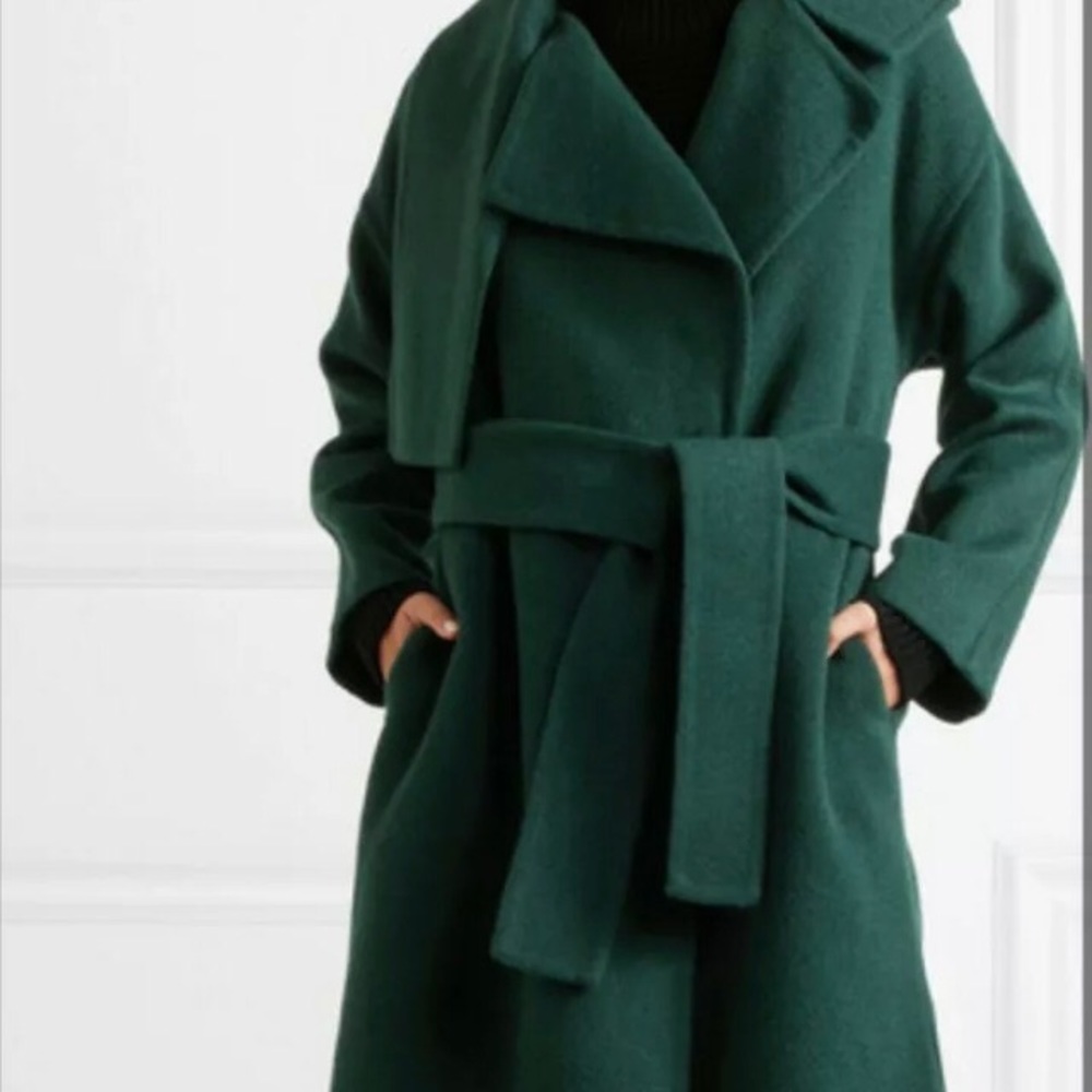 HOST PICK Vince NWT Dark Forest Long Wool Trench